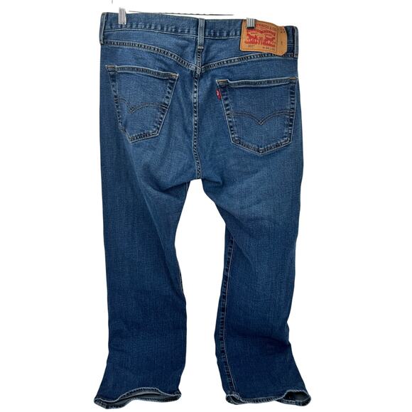 Levi's 501 Jeans Mens 34x32 (34x30 ACTUAL) Original Fit Button Fly Blue Denim - Picture 3 of 11